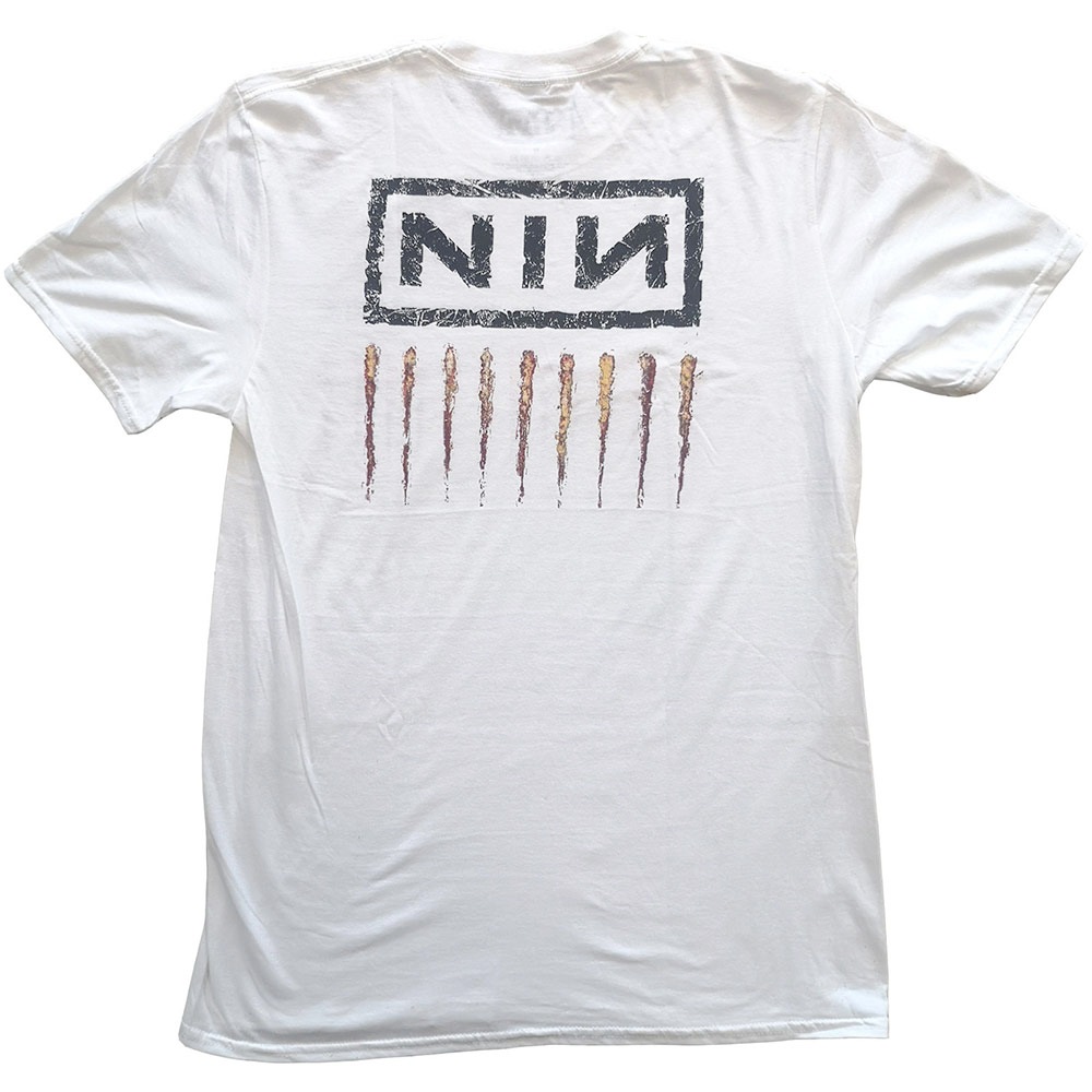 Nine Inch Nails - Downward Spiral Heren Tshirt - Wit